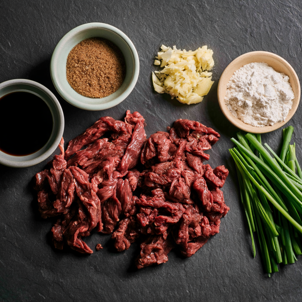 Crockpot Mongolian Beef Ingredients