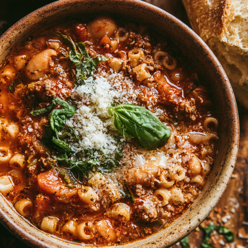 Crockpot Pasta Fagioli Soup-serving suggestions