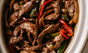 Crockpot Pepper Steak