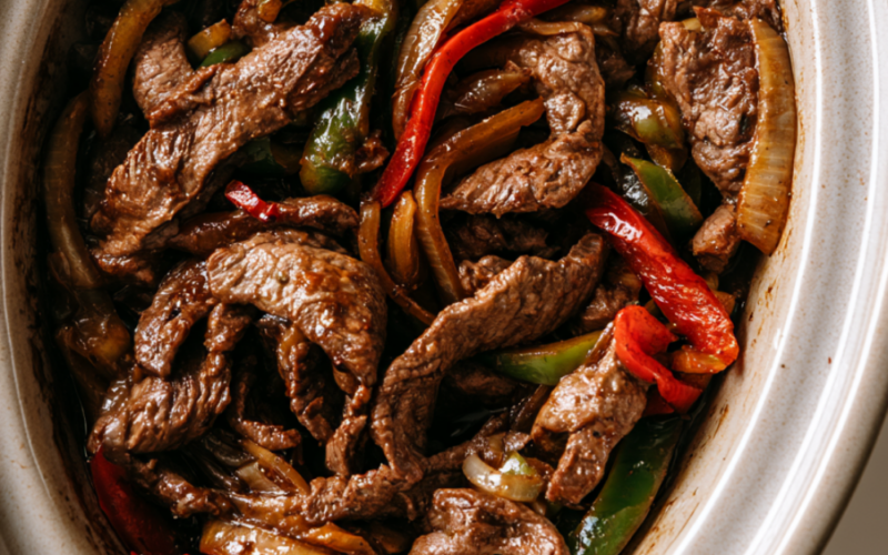 Crockpot Pepper Steak