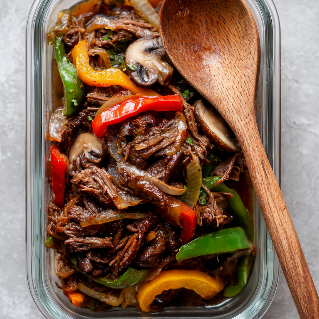 Crockpot Pepper Steak - Storage