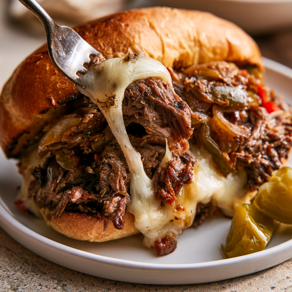 Crockpot Philly Cheesesteak Recipe-sandwiches