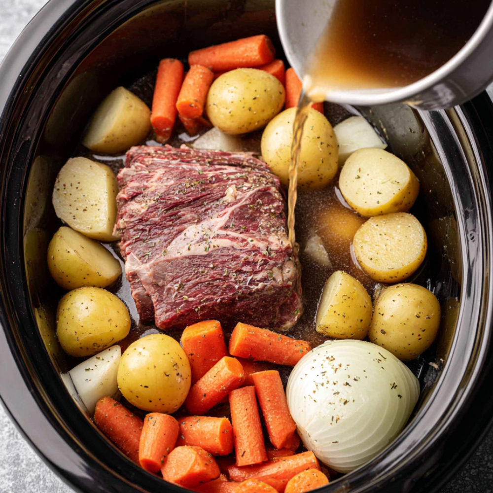 Crockpot Pot Roast-before cooking