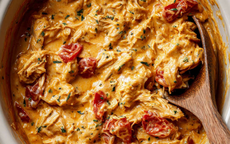 Crockpot Queso Chicken