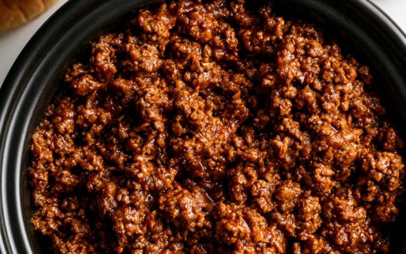 Crockpot Sloppy Joes Family Dinner
