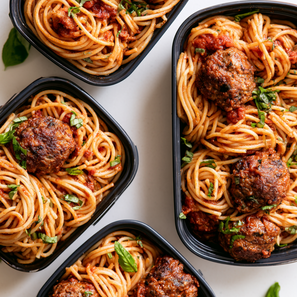 Crockpot Spaghetti And Meatballs-meal prep