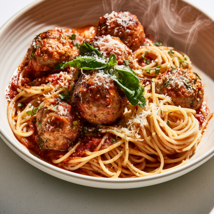 Crockpot Spaghetti And Meatballs -serving suggestions