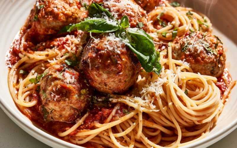 Crockpot Spaghetti And Meatballs -serving suggestions