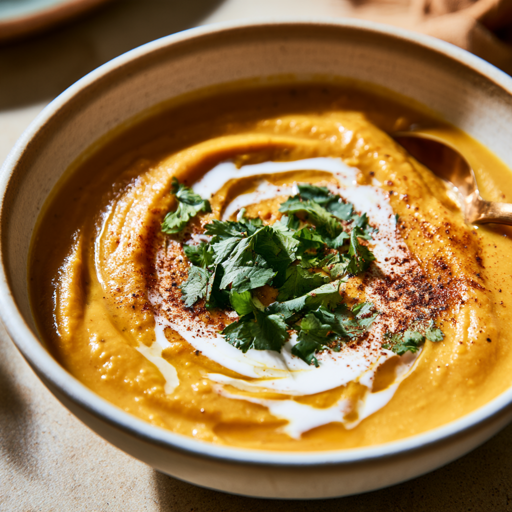 Crockpot Sweet Potato Soup Bowl