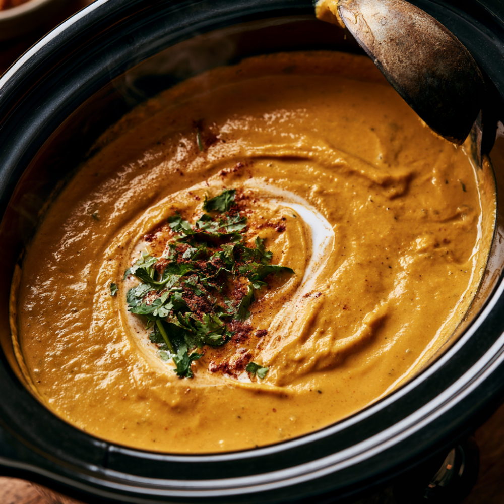 Crockpot Sweet Potato Soup-slow cooker