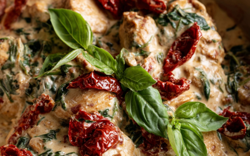 Crockpot Tuscan Chicken