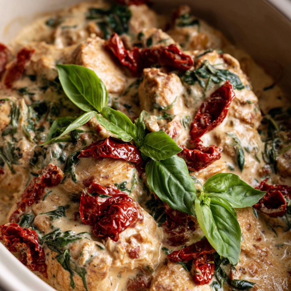 Crockpot Tuscan Chicken