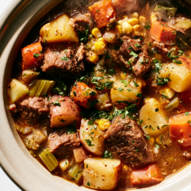 Crockpot Vegetable Soup-slow cooker