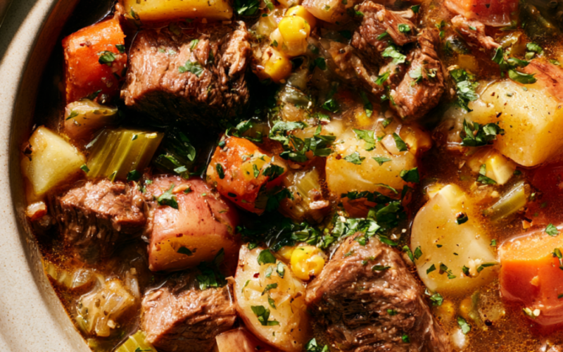 Crockpot Vegetable Soup-slow cooker