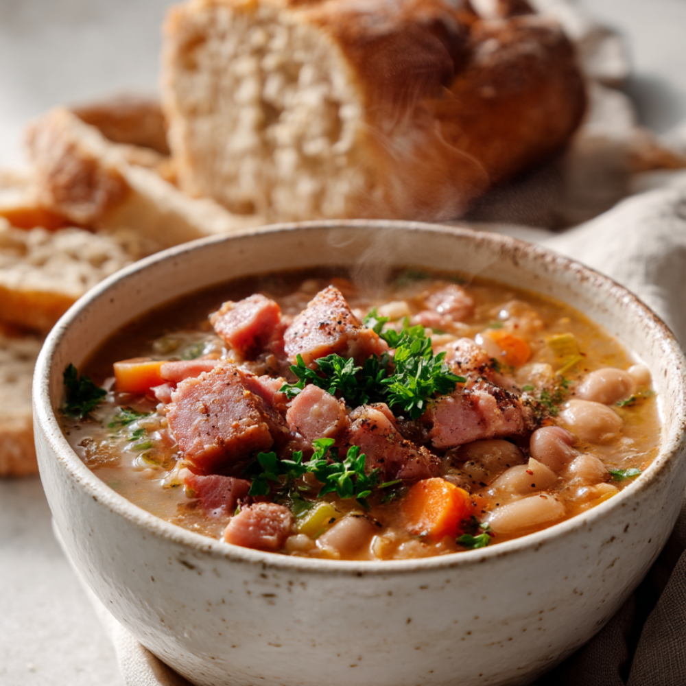 Ham And Bean Soup Recipes Crockpot-serving ideas