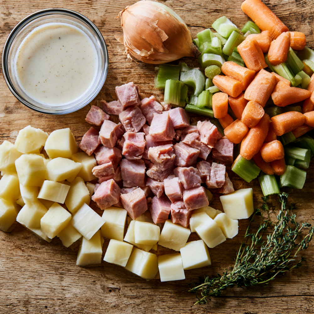 Ham and Potato Soup Recipe Ingredients