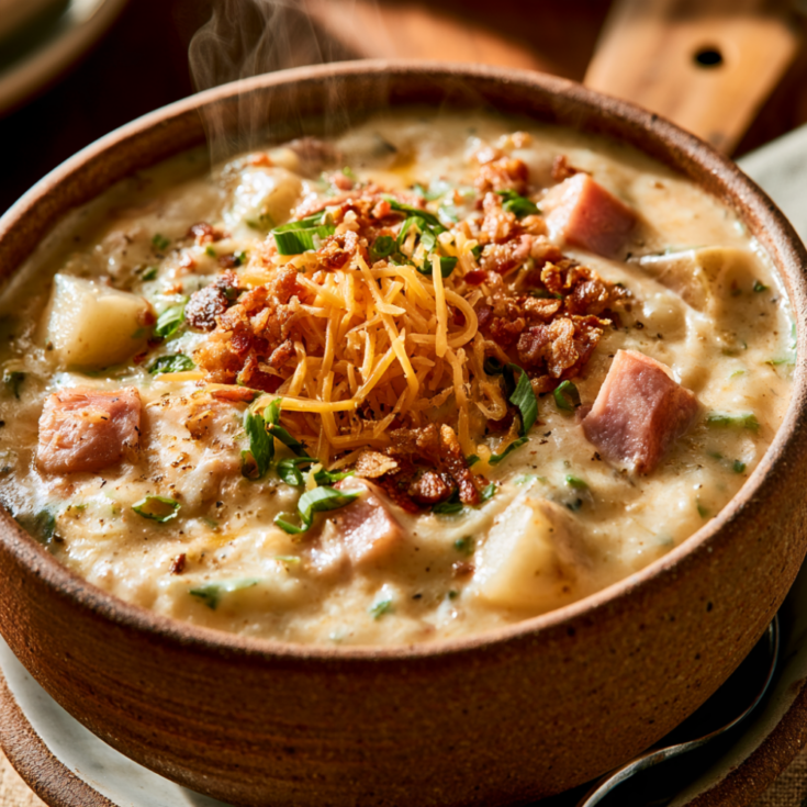 Ham and Potato Soup Recipe -bowl