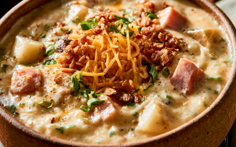 Ham and Potato Soup Recipe -bowl