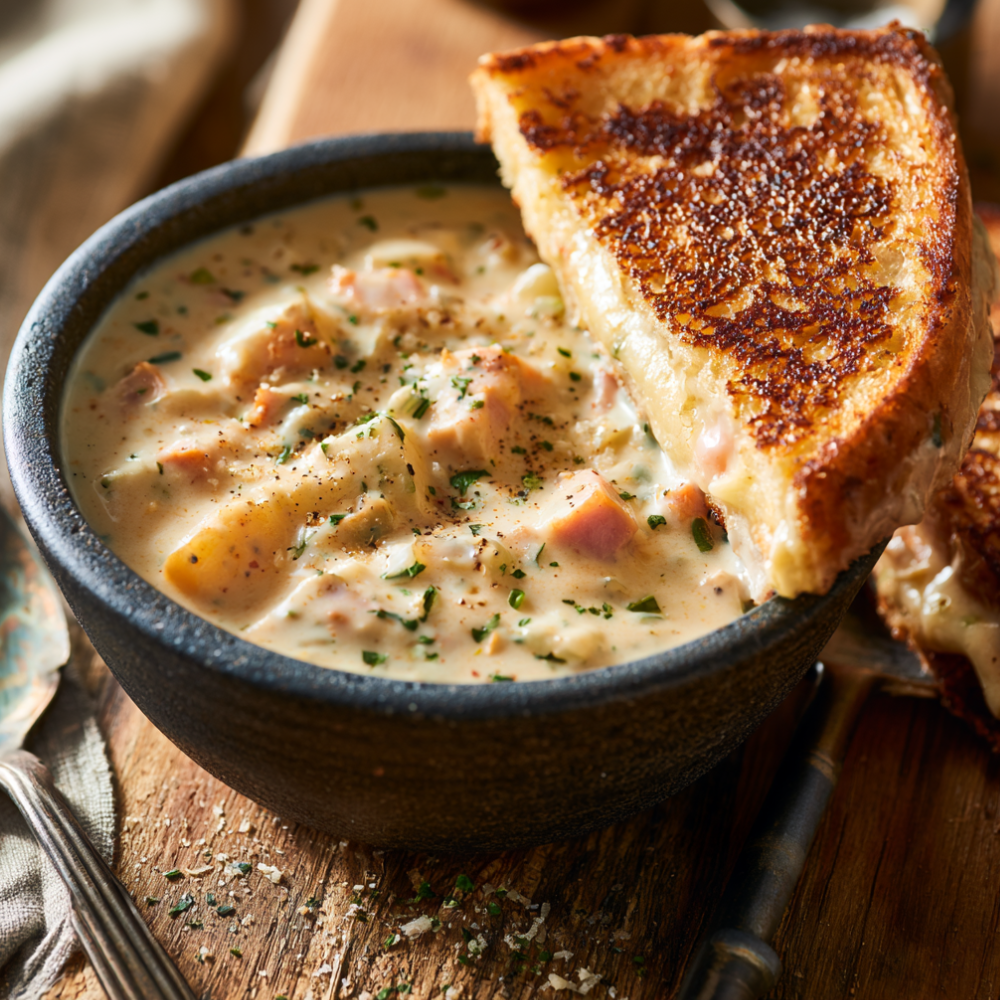 Ham and Potato Soup Recipe -serving suggestions