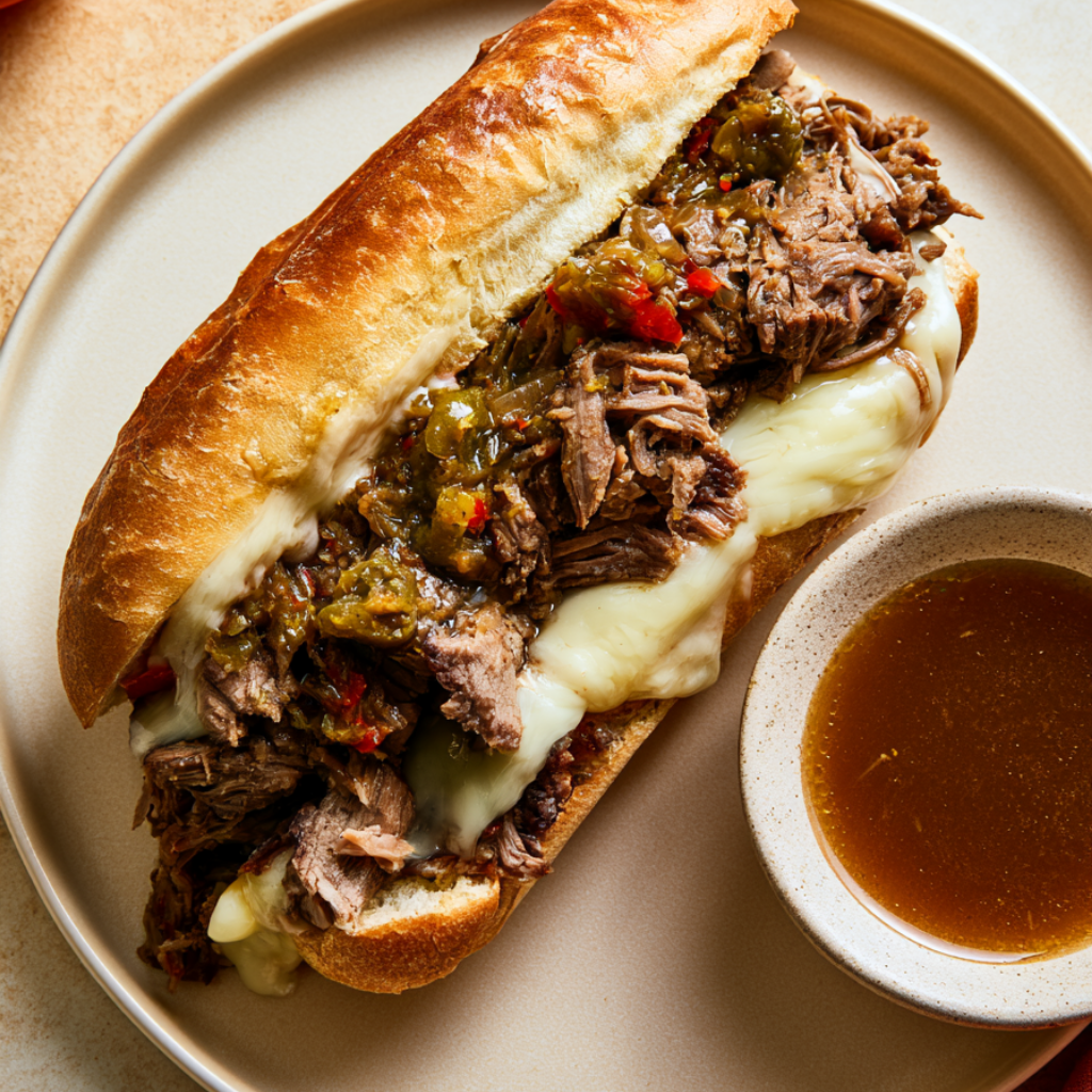 Hot Beef Sandwiches Crockpot Style With Italian Beef