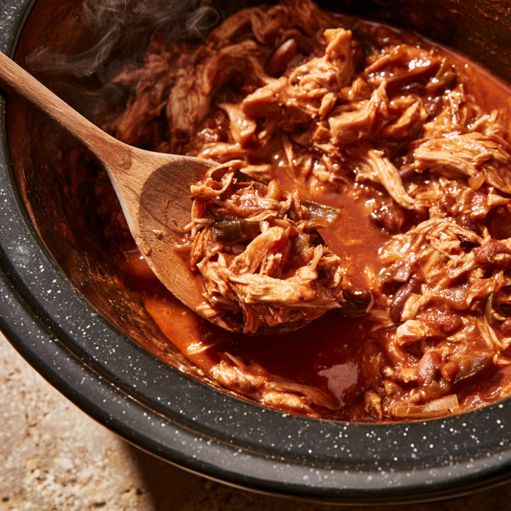 Red Crockpot Chicken Chili
