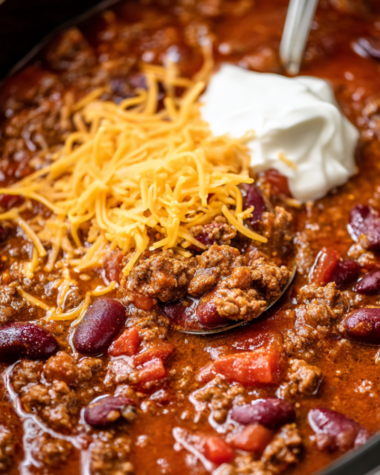 crockpot beef chili recipe