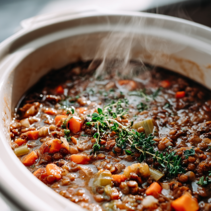 crockpot lentil soup