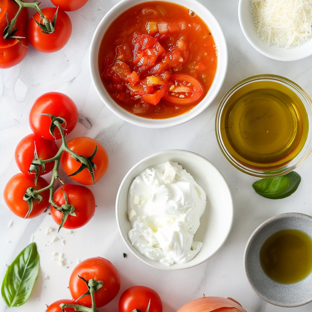 crockpot tomato soup-ingredients