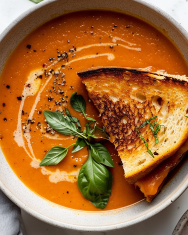crockpot tomato soup-serving suggestions