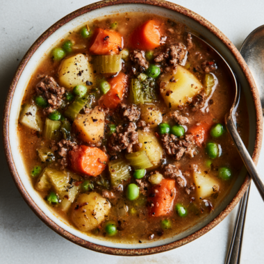 hamburger soup crockpot