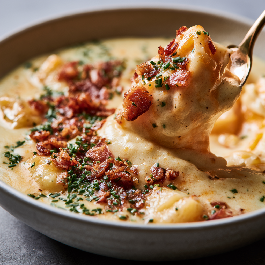 slow cooker cheddar cheese soup bowl
